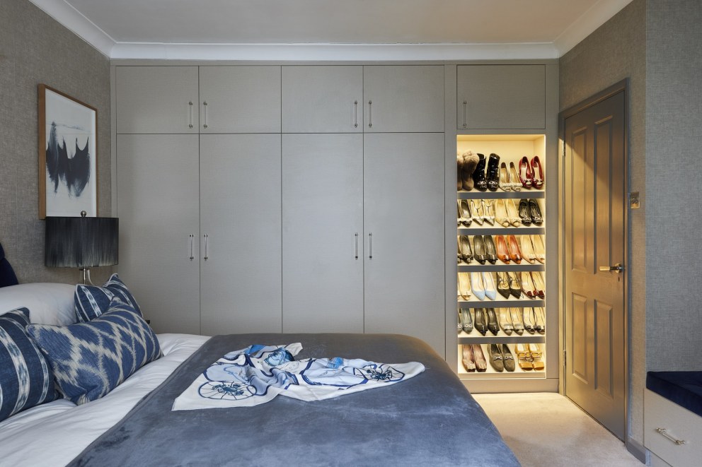 Bayswater pad | Bedroom storage | Interior Designers